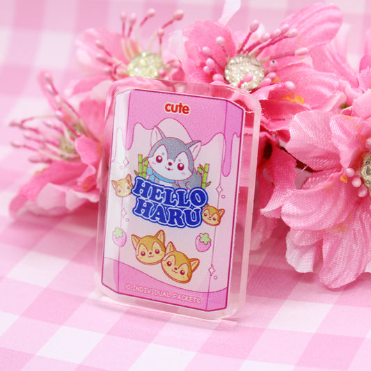 Pin de Acrílico Hello Haru