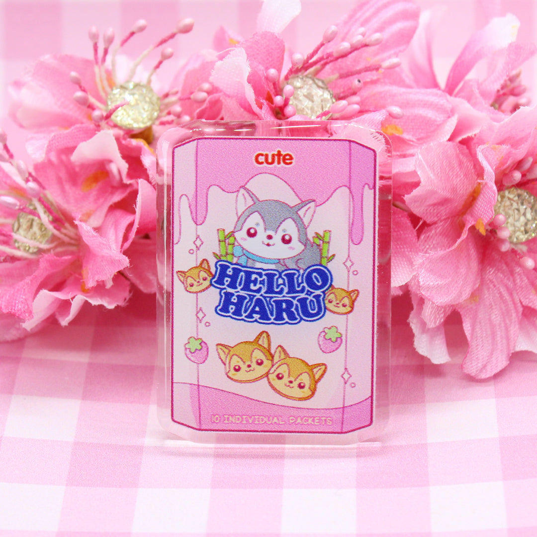 Pin de Acrílico Hello Haru