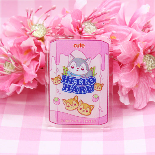 Pin de Acrílico Hello Haru