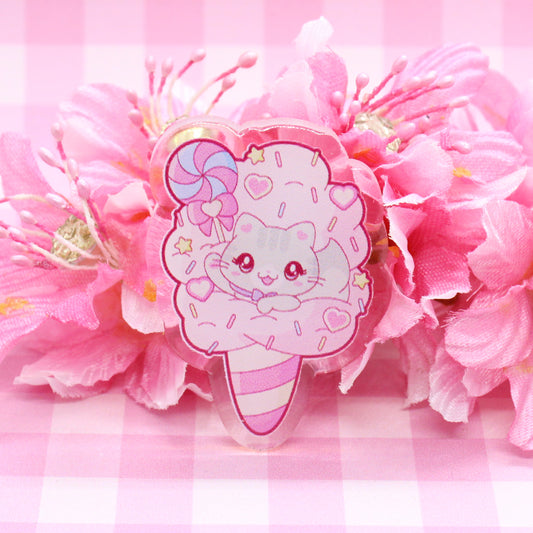 Pin de Acrílico Kira Dulce de Algodón