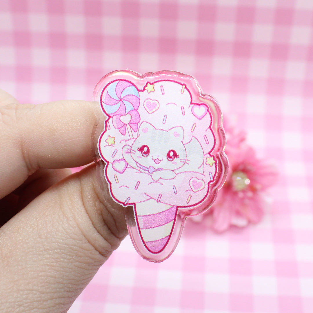 Pin de Acrílico Kira Dulce de Algodón